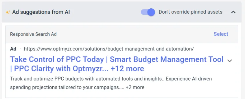 AI Ad Suggestions AI Ad Suggestions